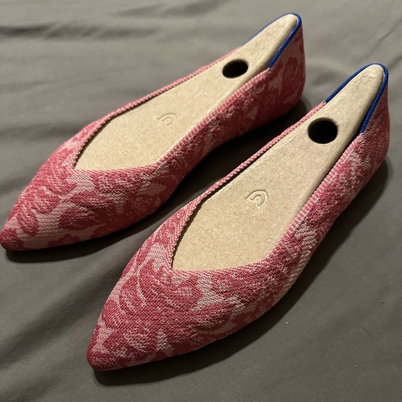 Rothy's The Point II Women's Flats in Hibiscus Chantilly 7.5 NIB - Picture 3 of 16